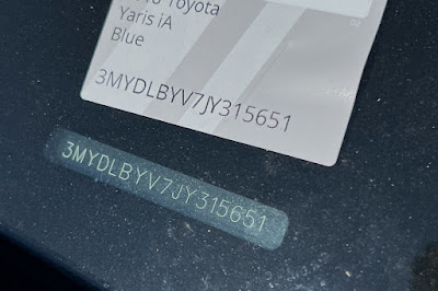 2018 Toyota Yaris iA BASE