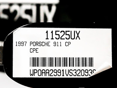 1997 Porsche 911 CP w/6 speed manual transmission